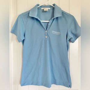 Nike Wyndham Championship Women’s fitted light blue golf polo shirt. Small